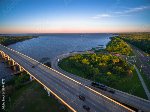 Aerial photo of St. Johns River in Florida