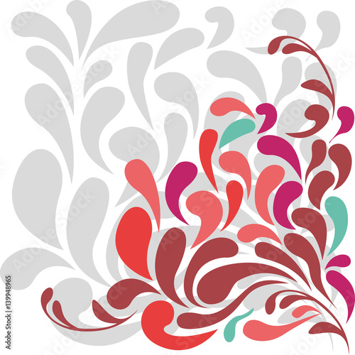 colored leaves background icon, vector illustraction design