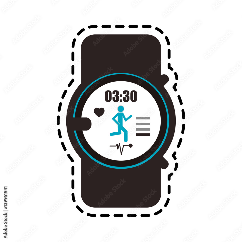 heart rate monitor icon image vector illustration design 