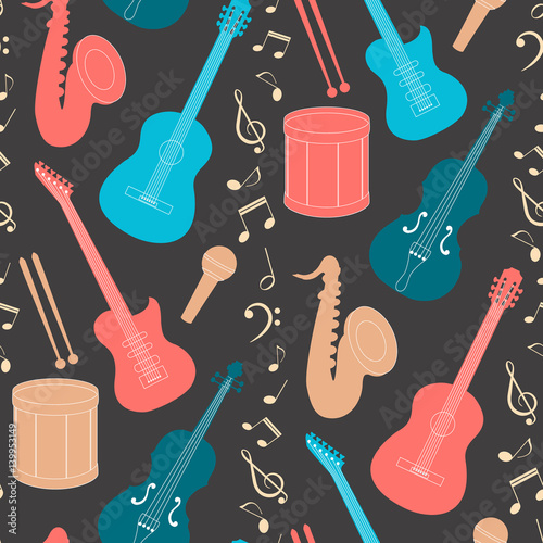 Musical seamless pattern