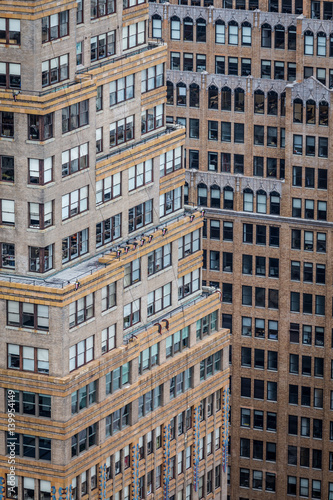 Detail of New York's midtown skyscrapers