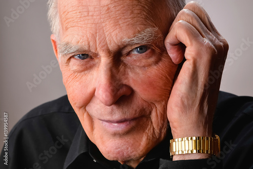 Portrait, older, closeup.