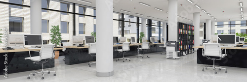 Großraumbüro - Bürogebäude - Bürofläche - Gewerbefläche - Immobilie - Panorama photo