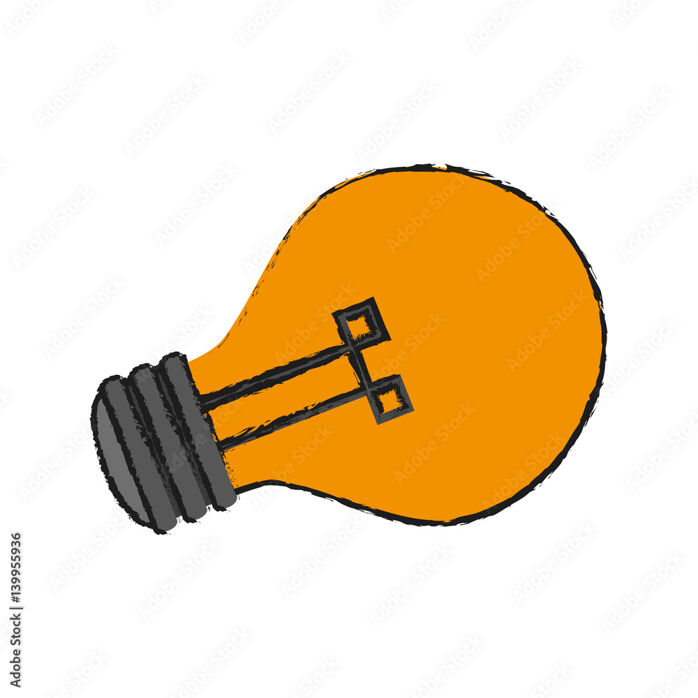 bulb light icon over white background. vector illustration bulb light icon over white background. vector illustration