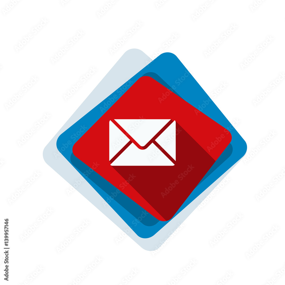 Mail button illustration Mail button illustration