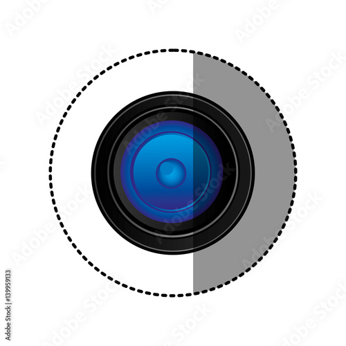 back camera lense icon, vector illustraction design image