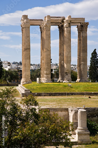 Temple of Olympian Zeus in Athens, Greece.