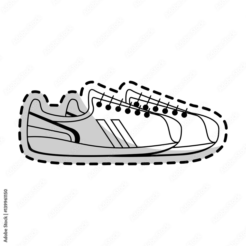 sneakers sport icon image vector illustration design sneakers sport icon image vector illustration design