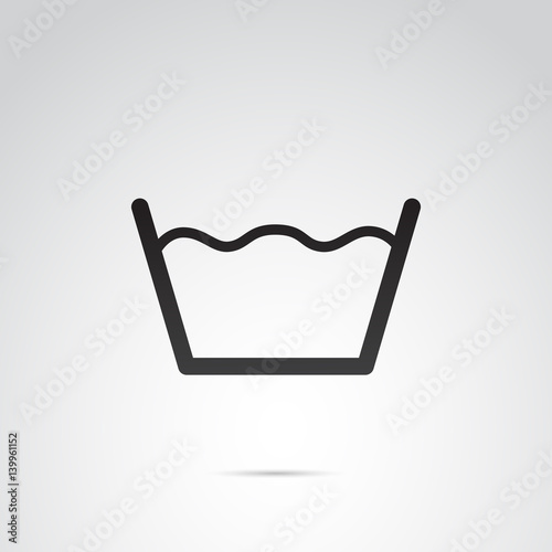 Washing, laundry vector icon. 