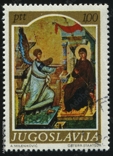 medievel icon Annunciation