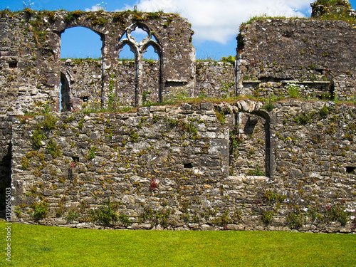 Walls of Ruins at Bridgetown Priory in Cork County Ireland photo