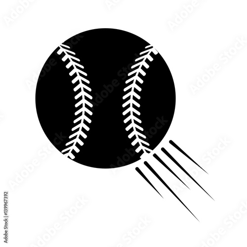 contour ball to play baseballl icon photo