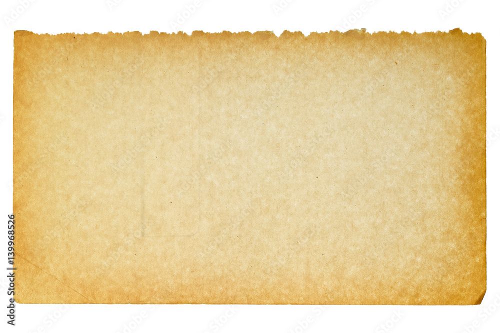 aged blank paper