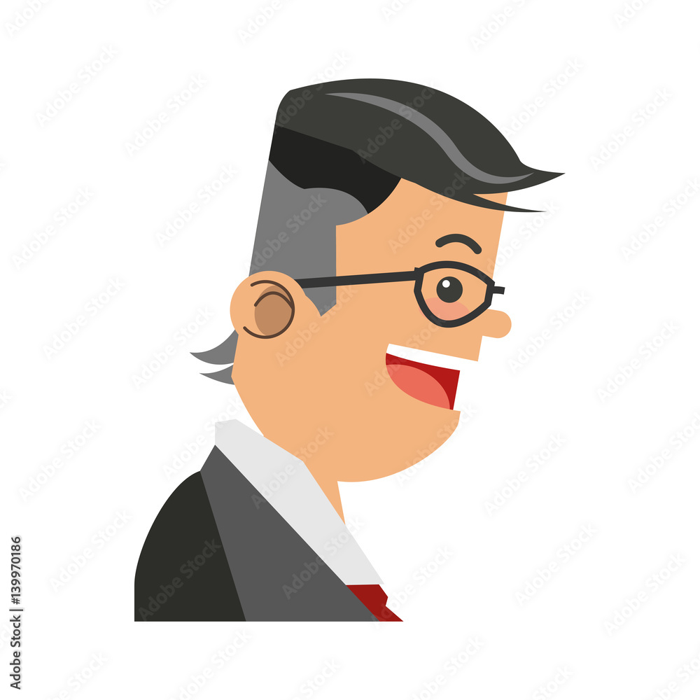 businessman cartoon icon over white background. colorful design. vector illustration businessman cartoon icon over white background. colorful design. vector illustration