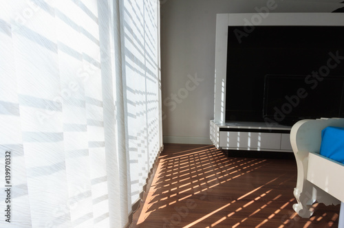 white blind lighting outdoor