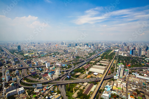 Beautiful views of the capital of Thailand Bangkok. photo