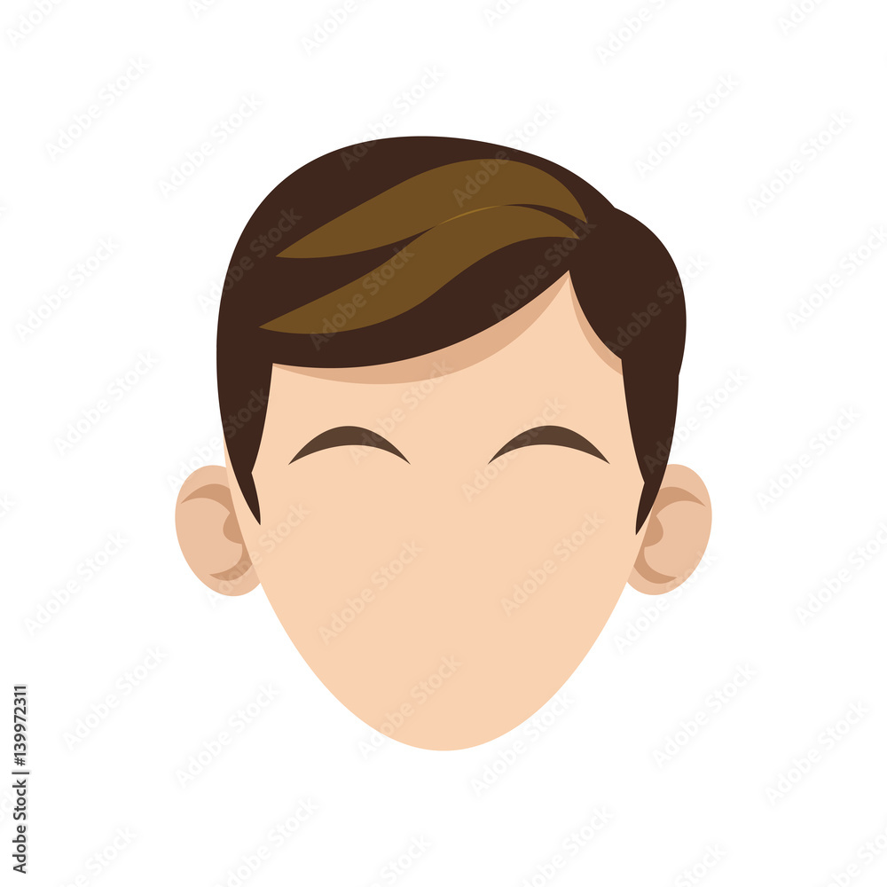 man cartoon icon over white background. colorful design. vector illustration man cartoon icon over white background. colorful design. vector illustration