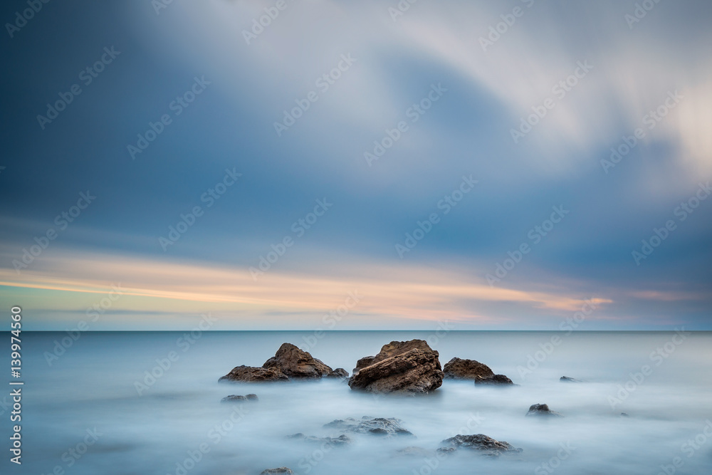 Long Exposure at Chemical Beach / Dawdon Chemical Beach, got its name from the former Seaham Chemical Works and is located on the Durham coastline south of Seaham, with its Magnesian Limestone Stack