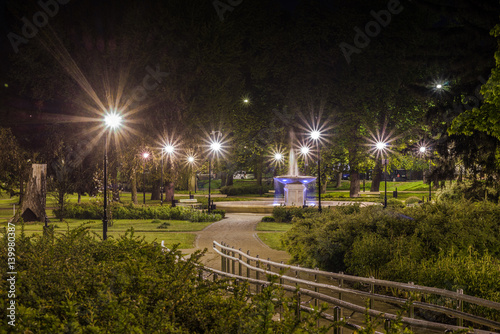 night street scene