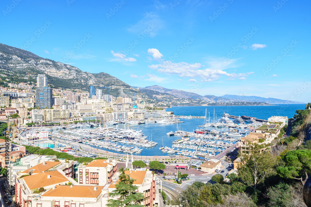 view of Monte Carlo harbour.