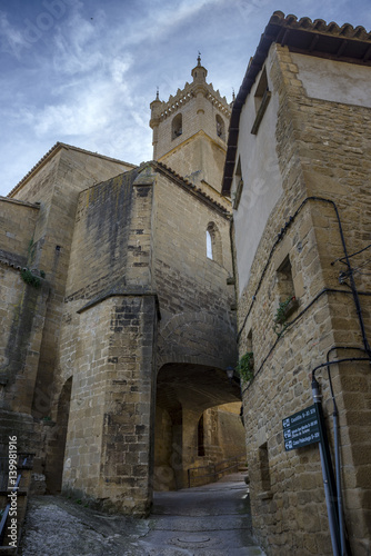 Church of San Martin de Tours, in Uncastillo, Zaragoza, Aragon, eastern Spain. It was consecrated around 1.179 and reformed in the XVI century