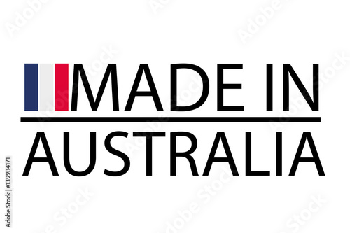 Made in Australia logo, vector