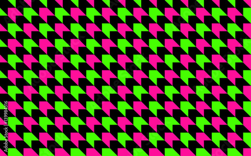 Classic Neon Colors Geometr...