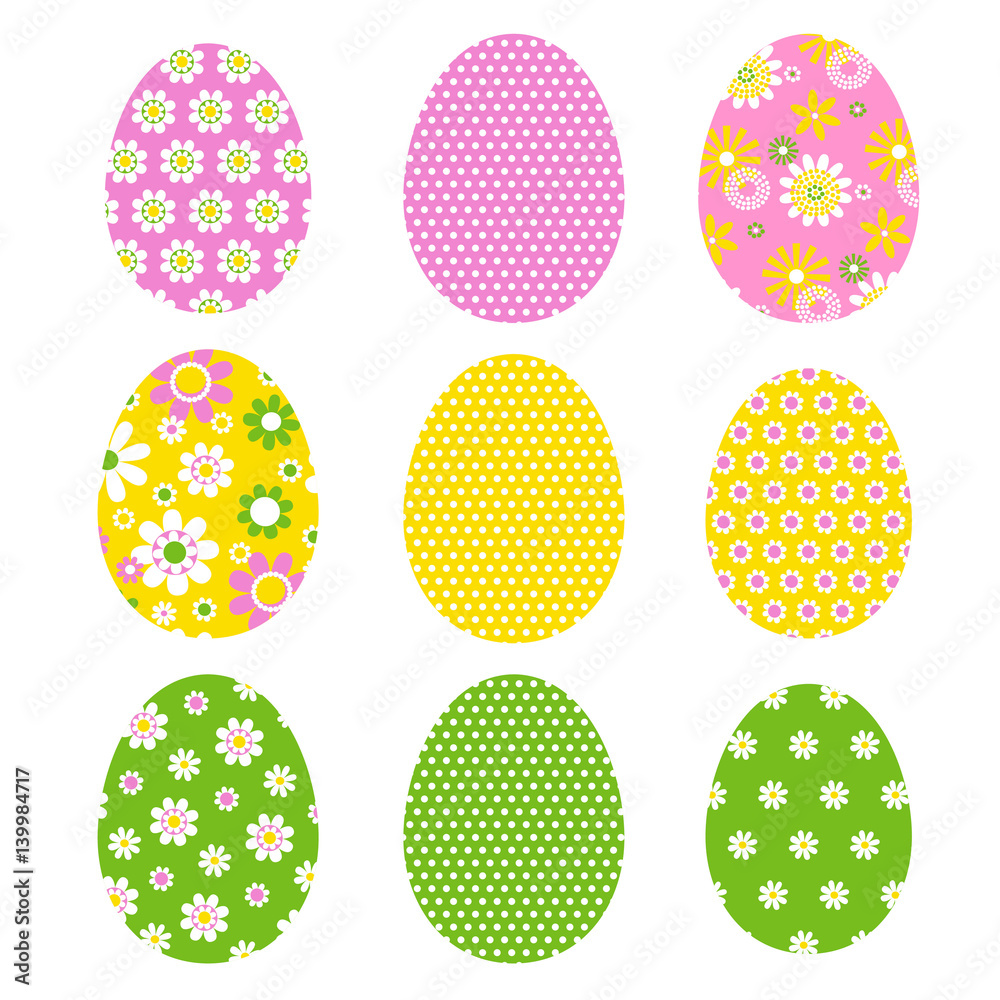 Fototapeta premium easter eggs with patterns