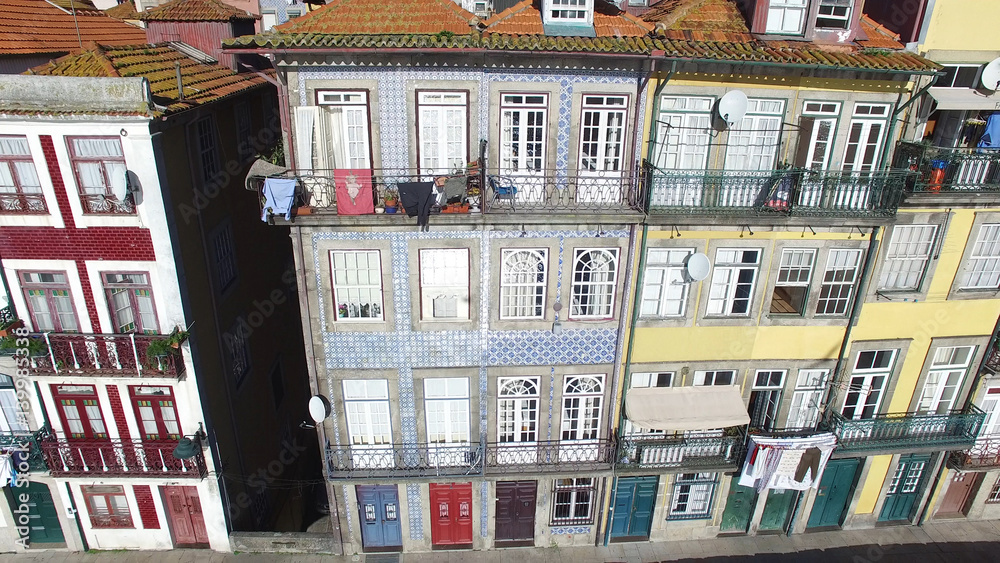 Porto Colored Houses in Portugal