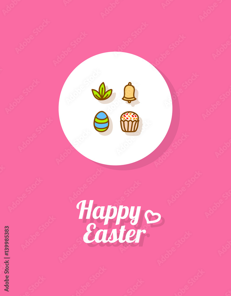 Happy Easter. Greeting card Happy Easter. Greeting card