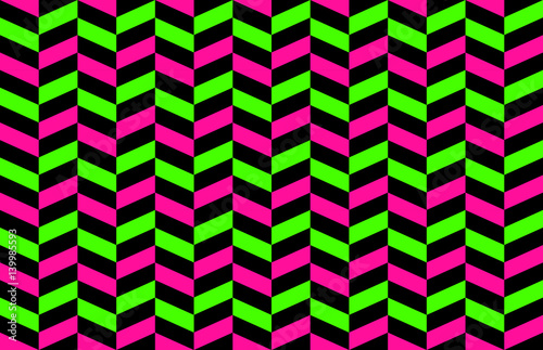 Classic Neon Colors Geometr...