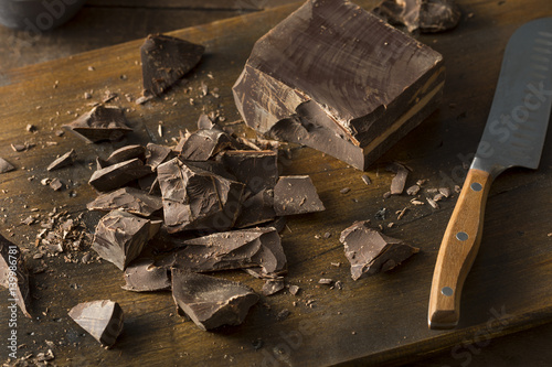 Tableau sur toile Organic Semi Sweet Dark Chocolate Chunks