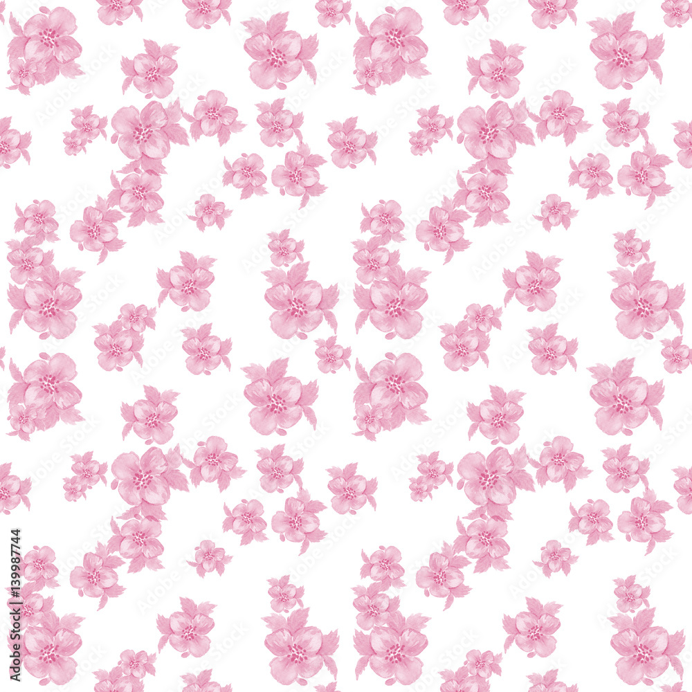 Watercolor. Seamless pattern. Wallpaper. Use printed materials, signs, posters, postcards, packaging.