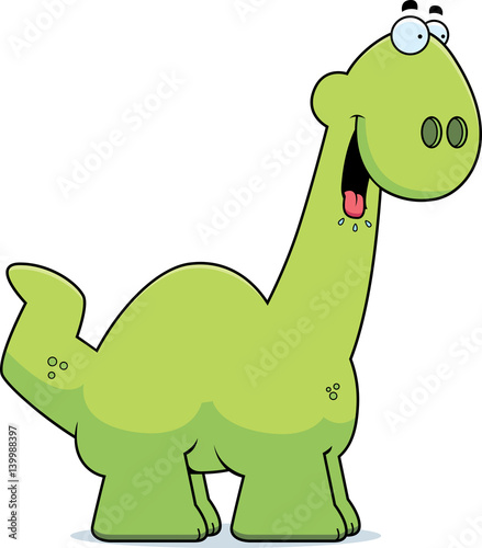 Hungry Cartoon Apatosaurus