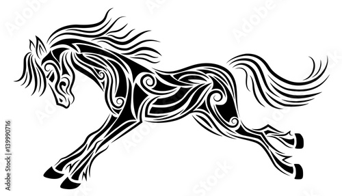 galloping horse tattoo