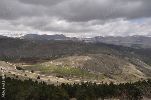 Rocca Calascio, a mountaintop fortress in Abruzzo, Italy photo