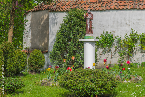 old house with flowers