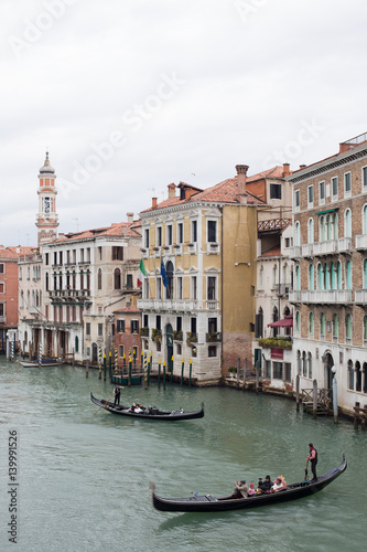 Gondole sul Canal Grande a Venezia