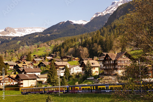 Train into the Grindelwald Valley (coming from Interlaken).