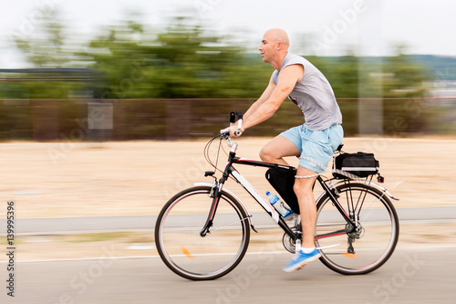 Man on the bicycle