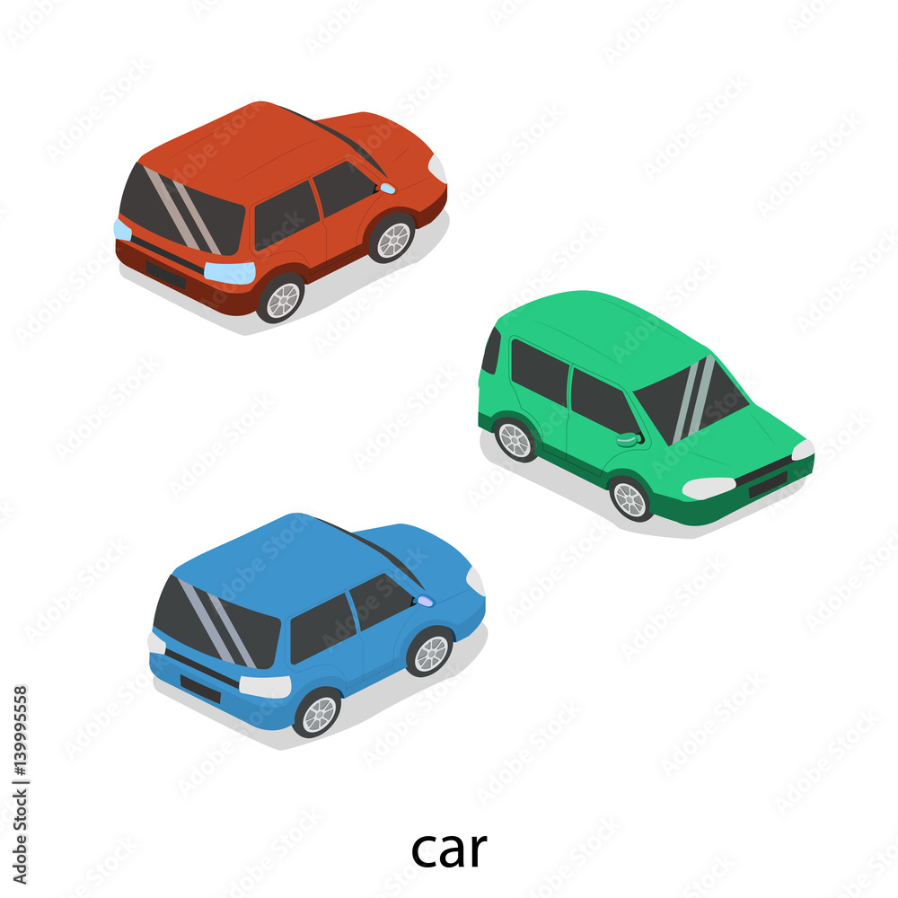 Isometric 3D vector illustration freight train and an express train on a railway track and bridge Isometric 3D vector illustration freight train and an express train on a railway track and bridge