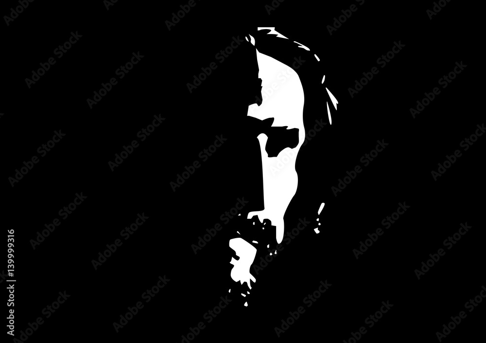 Naklejka premium Jesus Christ face