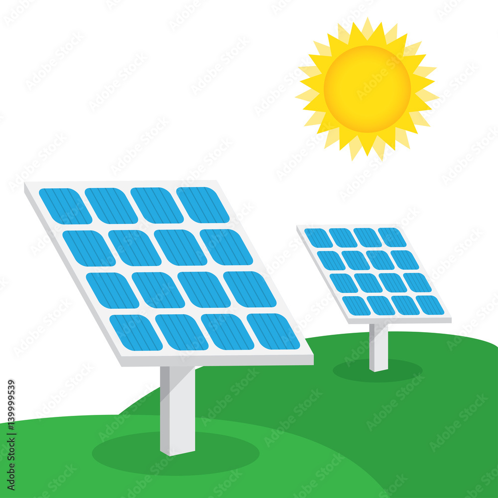 solar battery vector icon Stock Vector | Adobe Stock