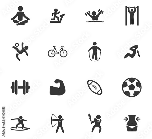 Sport icons set