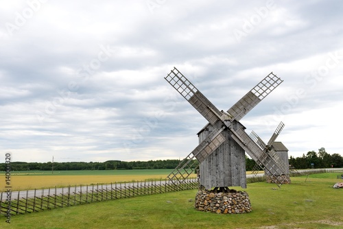 Windmills in Saarema, Estonia