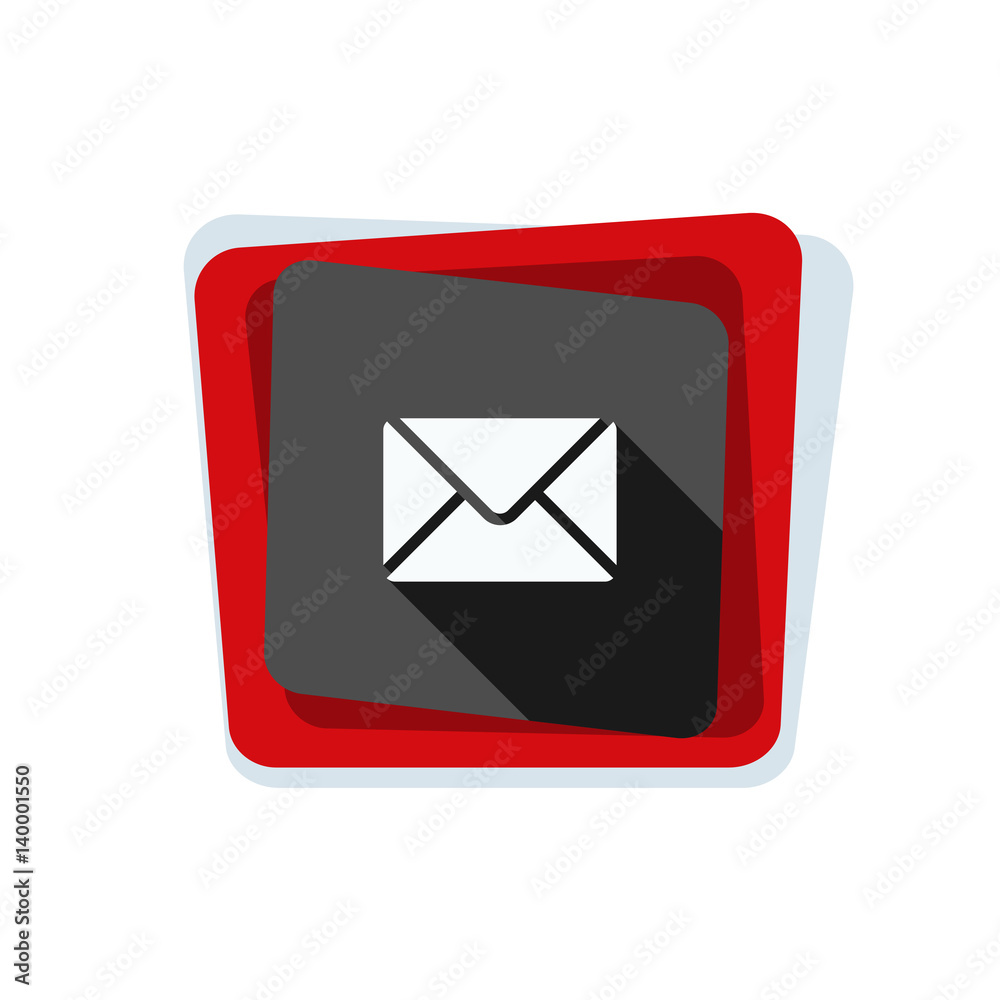 Mail button illustration Mail button illustration