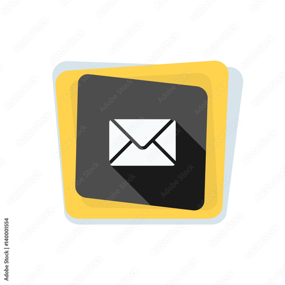 Mail button illustration Mail button illustration