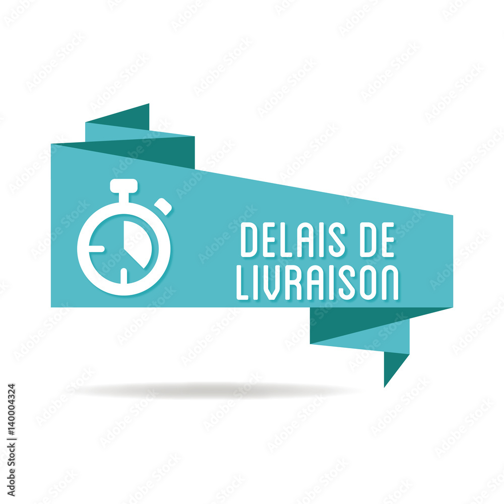 Logo délais de livraison. Stock Vector Adobe Stock