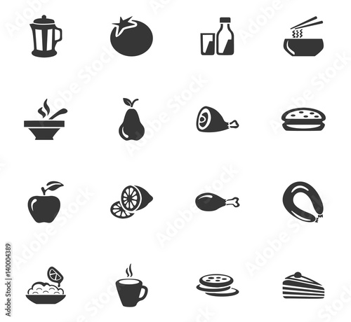 Food icons set
