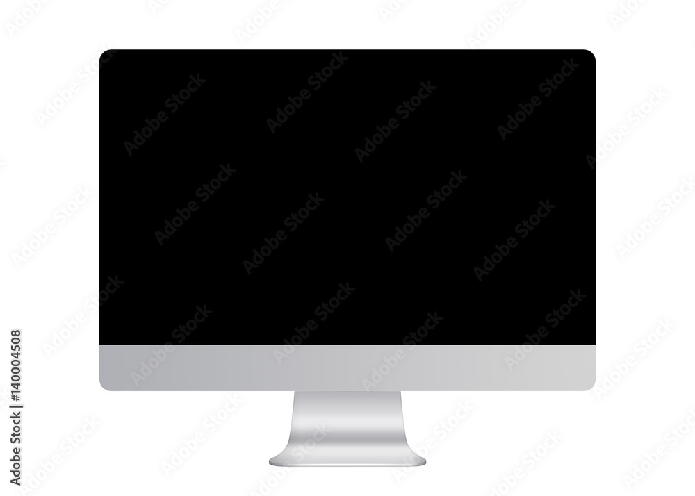 Computer large screen isolated on white background Computer large screen isolated on white background